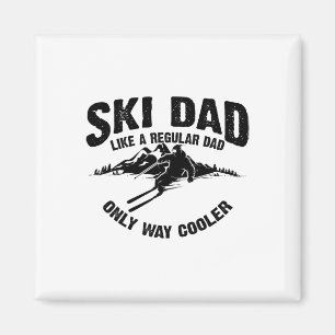 Funny Ski Vater Skiverleih Skifahrer Niedlich Skiv Magnet