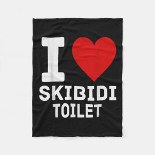 Funny Skibidi Meme I Liebe Skibidi Toilette für Mä Fleecedecke