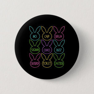 Funny Skibidi Ostertag Egg Funny Rizz Meme Easte Button