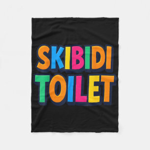 Funny Skibidi Toilet Fleecedecke