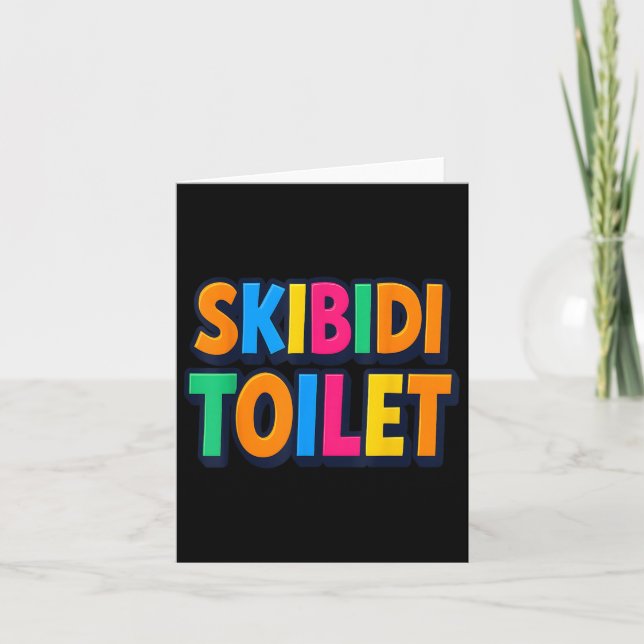 Funny Skibidi Toilet Karte (Vorderseite)