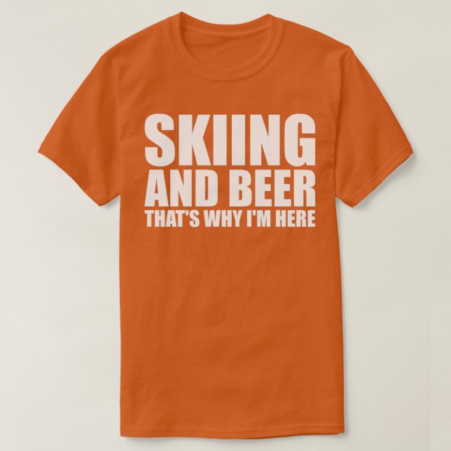 Funny Skiing T-Shirt (Design vorne)