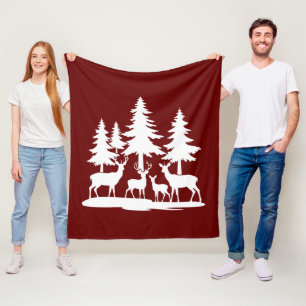 Funny Skinny Pine Sommer Wandern Camping Fleecedecke