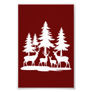 Funny Skinny Pine Sommer Wandern Camping Fotodruck