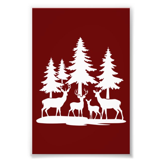 Funny Skinny Pine Sommer Wandern Camping Fotodruck (Vorne)