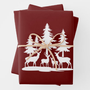 Funny Skinny Pine Sommer Wandern Camping Geschenkpapier Set