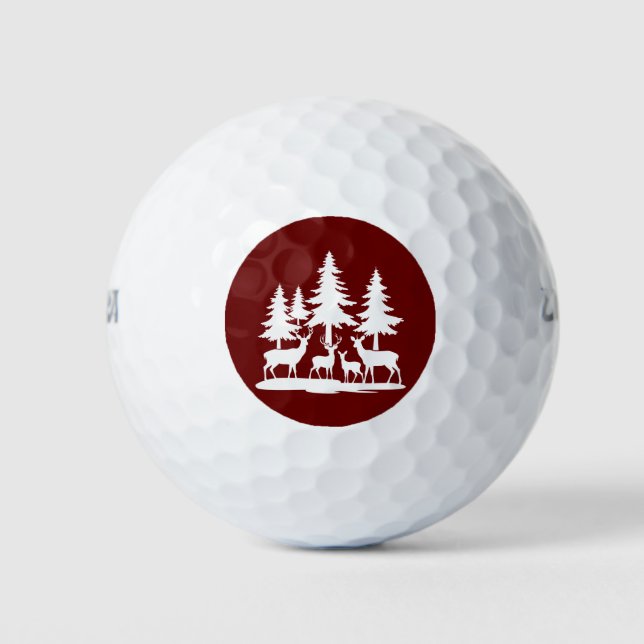 Funny Skinny Pine Sommer Wandern Camping Golfball (Vorderseite)