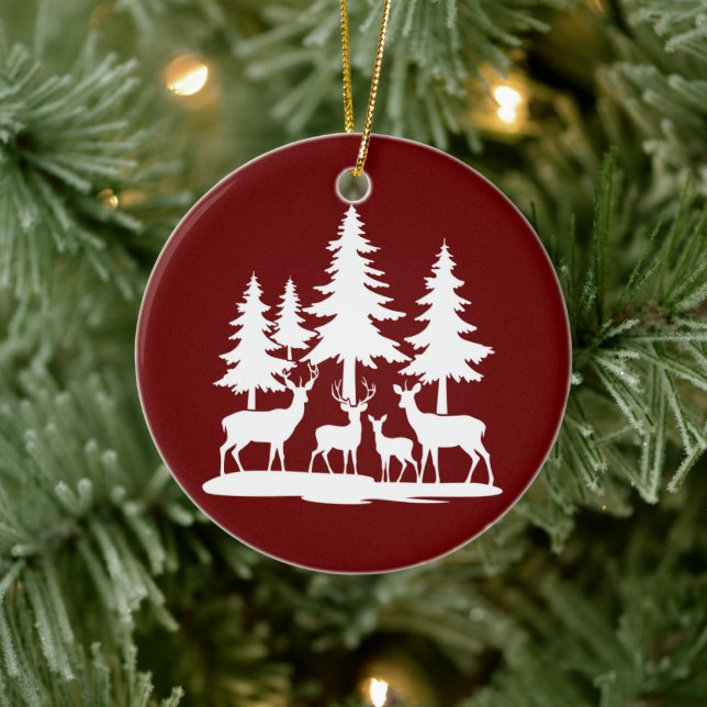 Funny Skinny Pine Sommer Wandern Camping Keramik Ornament (Baum)