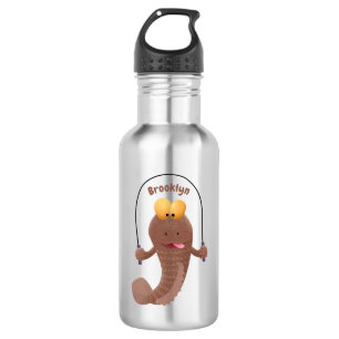 Funny skipper mudskipper fish Cartoon Edelstahlflasche