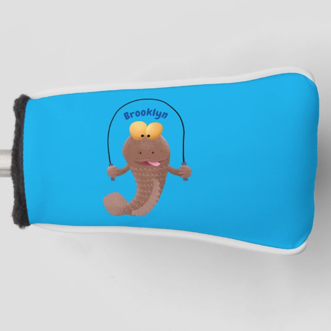 Funny skipper mudskipper fish Cartoon Golf Headcover (Vorderseite)