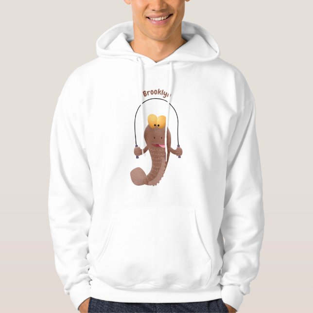Funny skipper mudskipper fish Cartoon Hoodie (Vorderseite)