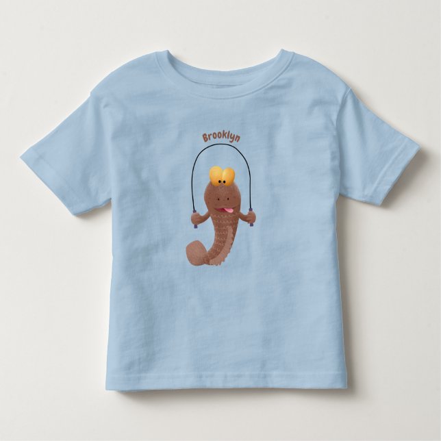 Funny skipper mudskipper fish Cartoon Kleinkind T-shirt (Vorderseite)