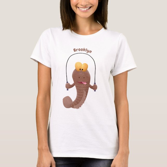 Funny skipper mudskipper fish Cartoon T-Shirt (Vorderseite)
