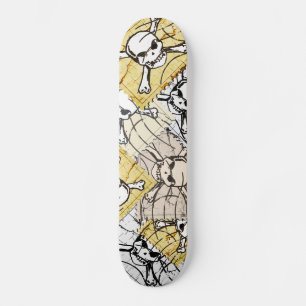 Funny Skull Briefmarke Skateboard