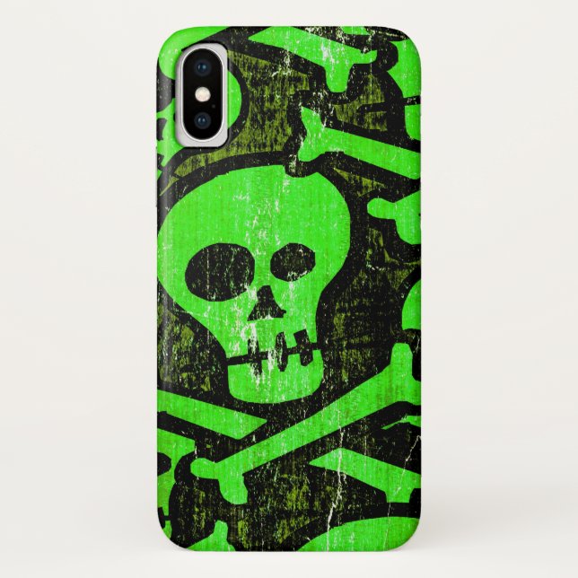 Funny Skull Case-Mate iPhone Hülle (Rückseite)