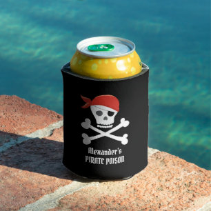 Funny Skull Crossbones Pirate Gift Custom Dosenkühler