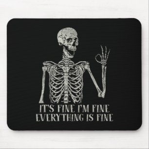 Funny Skull Halloween Kostüm Es ist schön, dass ic Mousepad