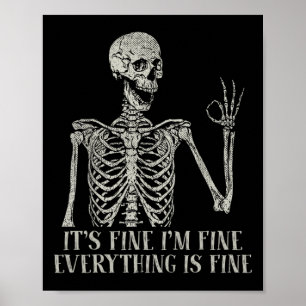Funny Skull Halloween Kostüm Es ist schön, dass ic Poster