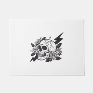 Funny Skull Lover Fußmatte
