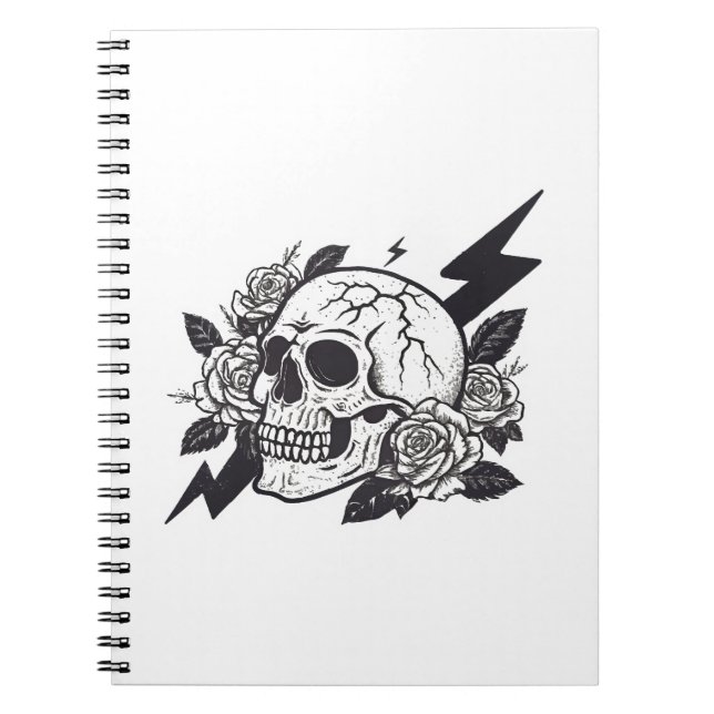 Funny Skull Lover Notizblock (Vorderseite)