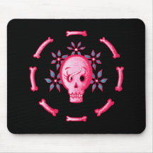 Funny Skull Pink Halloween Whimsigoth