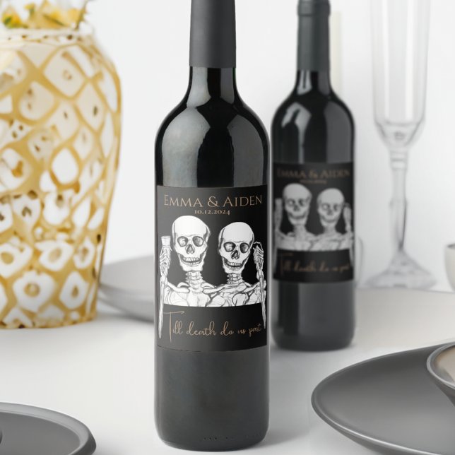 Funny Skull Wine Label Weinetikett (Von Creator hochgeladen)
