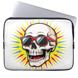 **Funny Skull With Sunglasses – Cartoon Laughing S Laptopschutzhülle