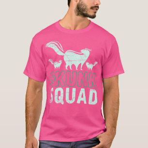 Funny Skunk Squad Furz Squirrel Skunk T-Shirt