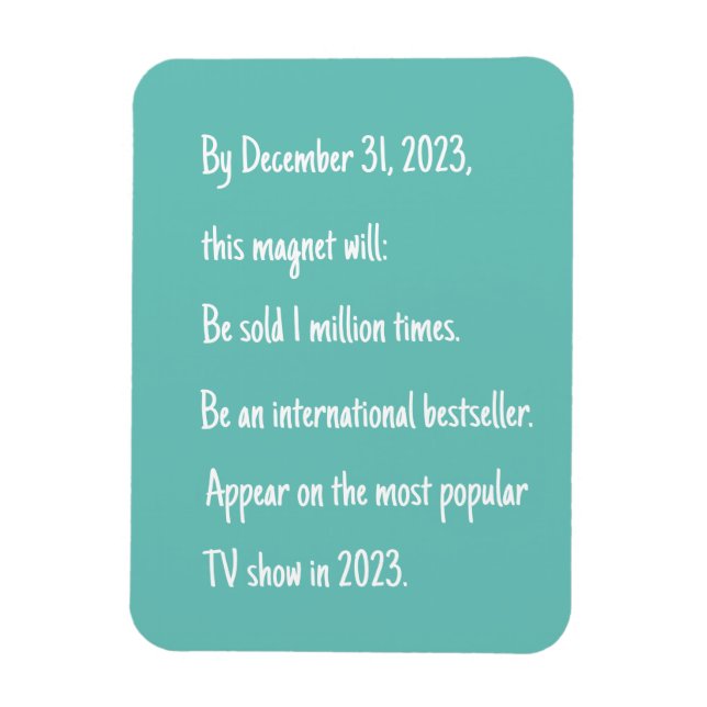 Funny Sky Blue Vision Magnet (Vertikal)