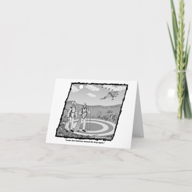 Funny Skydiver Card Karte (Vorderseite)