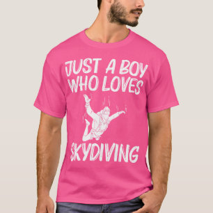 Funny Skydiving For Boys Parachuting Jumping Sky D T-Shirt
