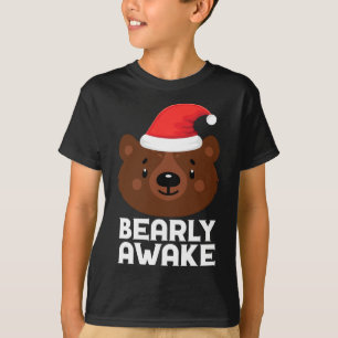 Funny Sleeping Lazy Bearly Awake Brown Bär Christ T-Shirt