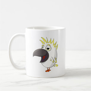 Funny Sleepy Cockatop Parrot Tasse