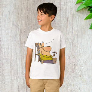 Funny Sleepy Man Napping mit Sandwich T-Shirt