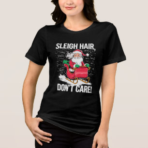 Funny Sleigh Hair Weihnachtskäfer Frauen nicht wic Tri-Blend Shirt