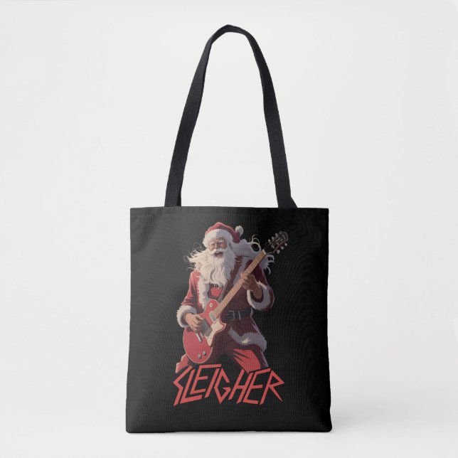 Funny Sleigher Metal Band Rock Santa Christmas (Vorderseite)