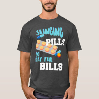 Funny Slinger Pillen, um die Rechnungen Coole Gesc T-Shirt