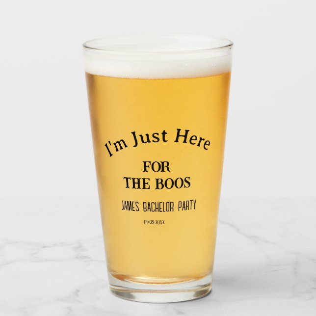 Funny Slogan Bachelor Bachelorette Wedding Party Glas (Vorne (Gefüllt))