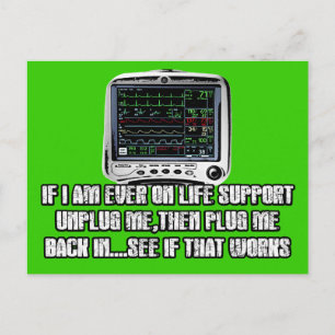 Funny Slogan Postkarte