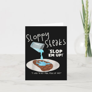 Funny Sloppy Steppy Futter Lover Spaß Karte