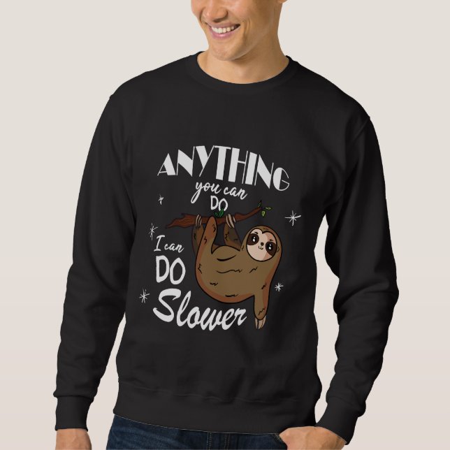 Funny Sloth 24 Sweatshirt (Vorderseite)