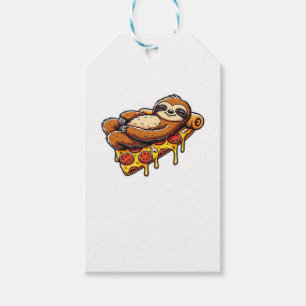 Funny Sloth aß Pizza, Kawaii Animal Lover Clas Geschenkanhänger