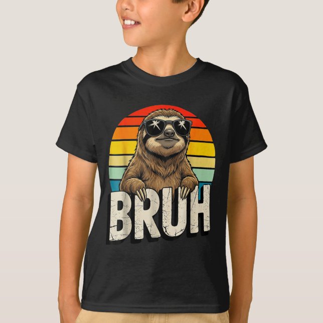 Funny Sloth Graphic Meme Lover Bruh Sloth Lovers  T-Shirt (Vorderseite)