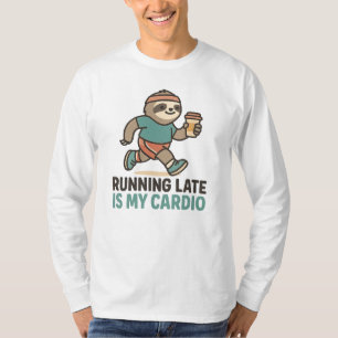 Funny Sloth Gym Shirt - "Lauf zu spät ist mein Car