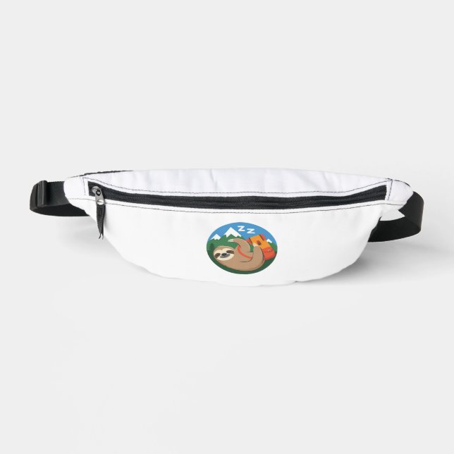 Funny Sloth Hiking Classic T-Shirt_2 Bauchtasche (Vorderseite)