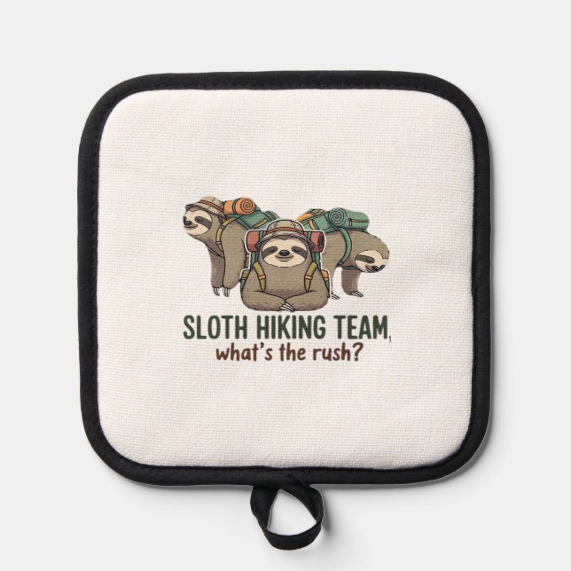 Funny Sloth Hiking Classic T-Shirt_5 Topflappen (Vorderseite)