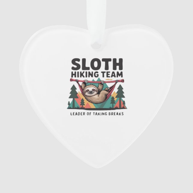 Funny Sloth Hiking - This funny sloth hiking gift  Ornament (Vorderseite)