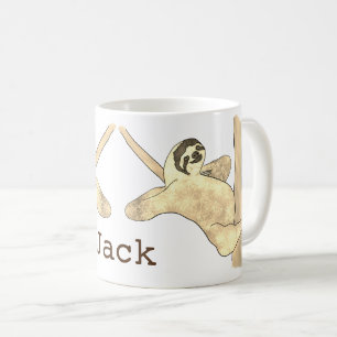 Funny Sloth in Tree Chill Tierischer Spaß Jack Kaffeetasse