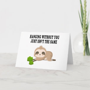 Funny Sloth Karte