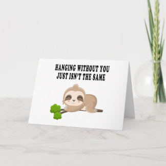 Funny Sloth Karte